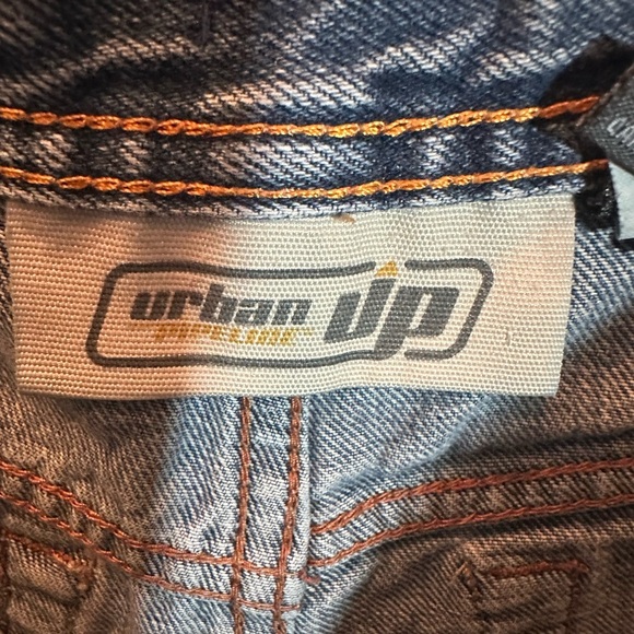 Urban Pipeline Blue Denim Shorts Boys Size 14 Adjustable Waistband 5 Pockets - Picture 4 of 6